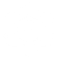 knowledge-white-02 Knowledge icon for the learning community resources and support services.